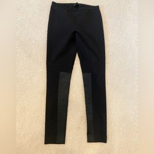 Lafayette equestrian style legging with faux leather patches size small NWOT